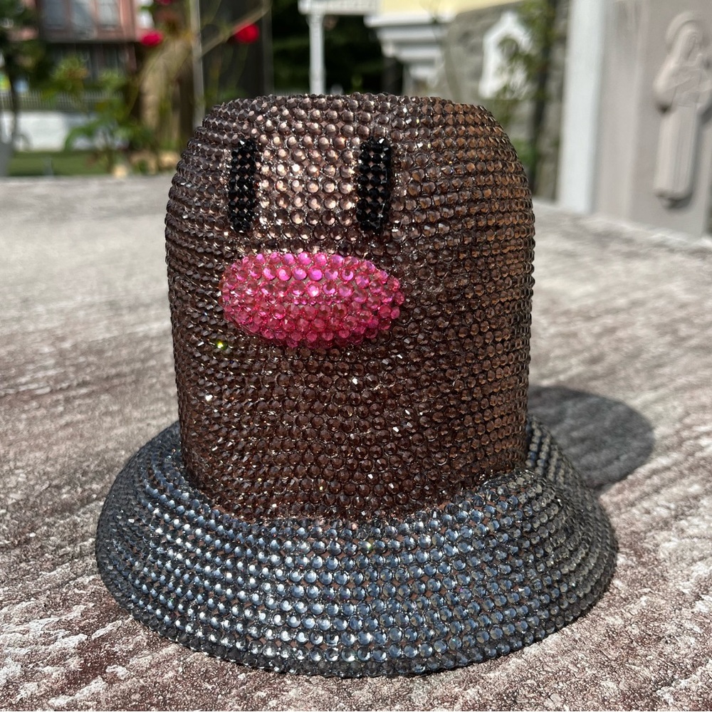 Rhinestone Bling Pokemon Diglett Holder